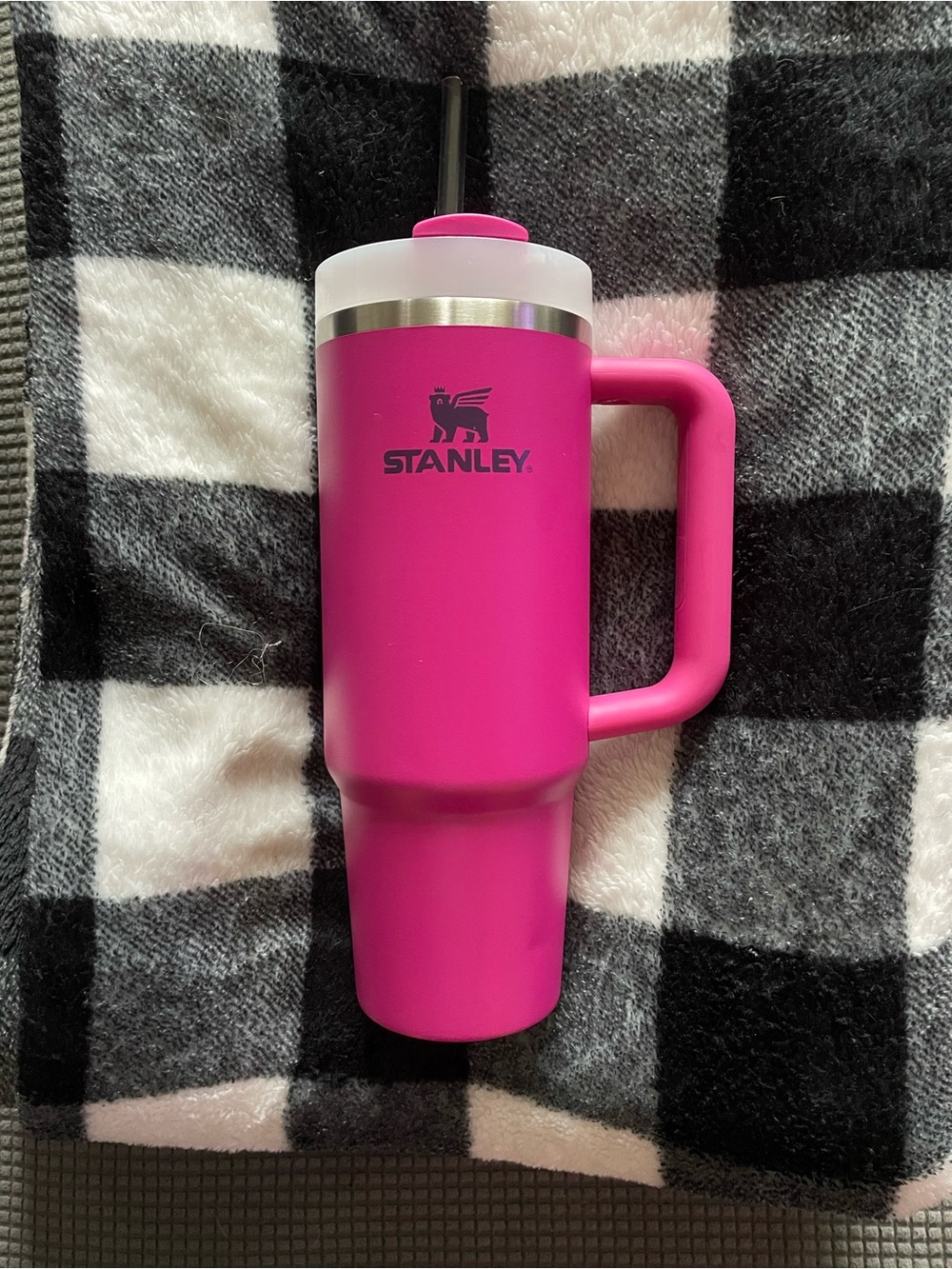 Stanley Pink Insulated Travel Tumbler with Handle